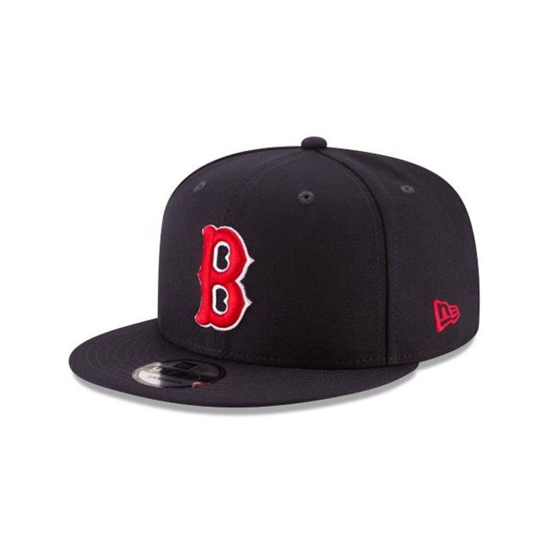 MLB Boston Red Sox Ligature 9Fifty Snapback (FGK0012) - Blue New Era Caps